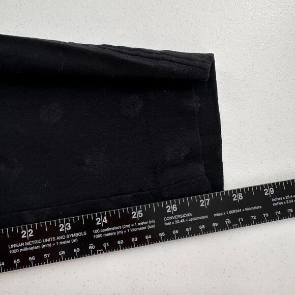 Loft Marisa Black Jacquard Ankle Pants Womens Size 6 Embroidered floral Office - Picture 5 of 12